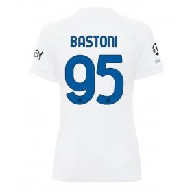 Inter Milan Alessandro Bastoni #95 Borta Kläder Dam 2023-24 Kortärmad